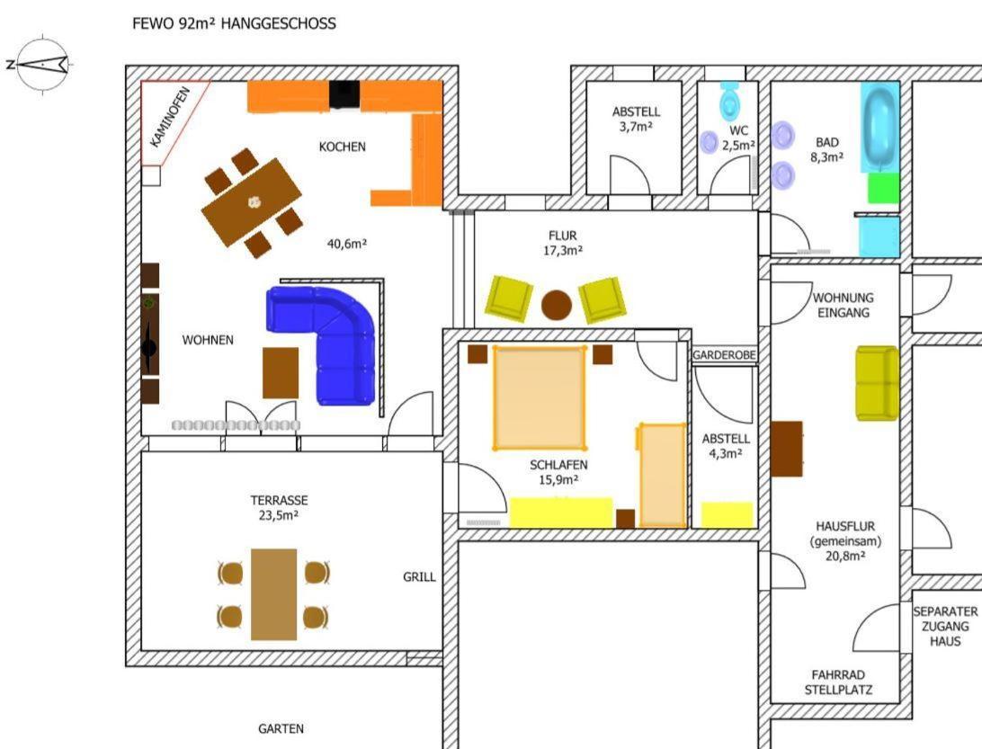 Ferienwohnung Leupolz Wangen im Allgaeu Ruang foto